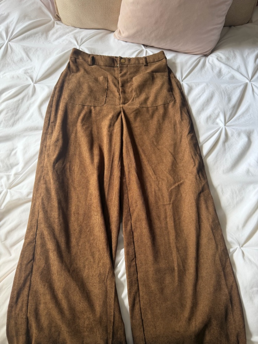 🤎Brown wide-leg trousers